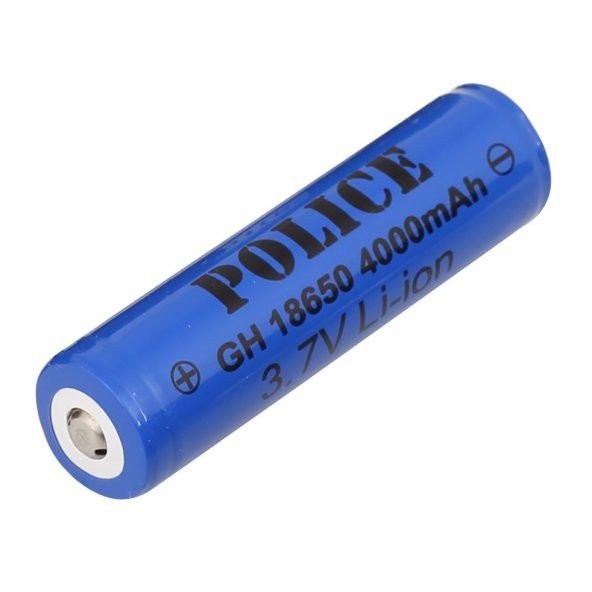 Police%2018650%203.7V%204000%20mAh%20%20Li-ion%20Akım%20Korumalı%20Şarjlı%20Pil