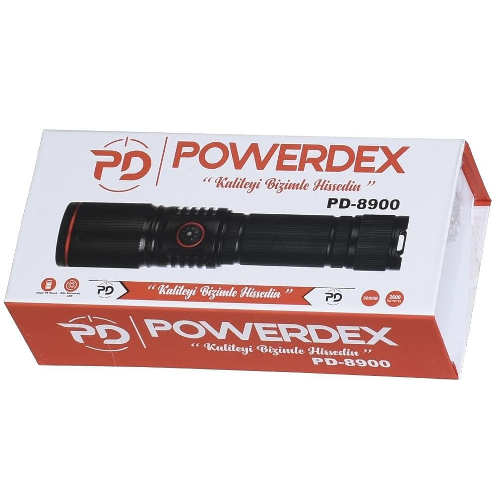 Powerdex%20PD-8900%20Taktik%20Şarjlı%20El%20Feneri