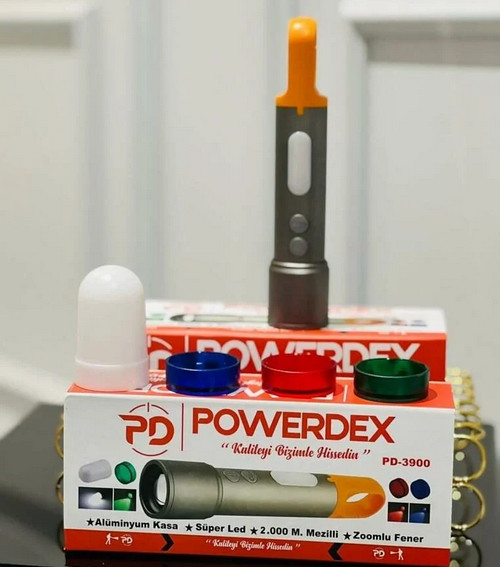 Powerdex%20PD-3900%20Ultra%20Parlak%20COB%20Led%209%20Modlu%20Askılı%20Şarjlı%20El%20Feneri