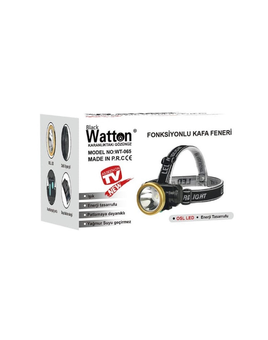 Watton%20WT-065%20OSL%20Led%20Şarjlı%20Baret%20Lambası