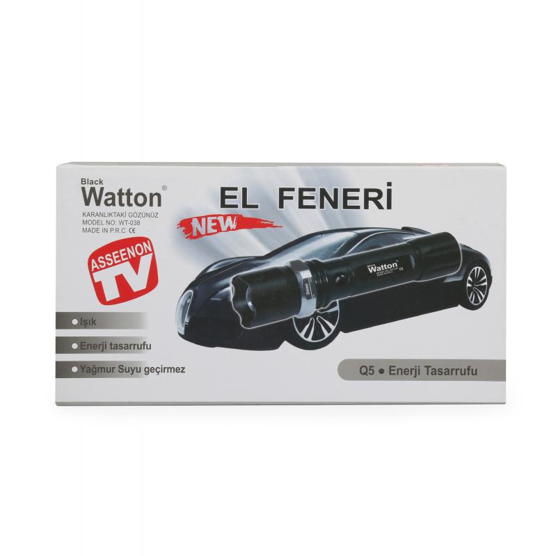 Watton%20WT-038%20Zoomlu%20Şarjlı%20EL%20Feneri